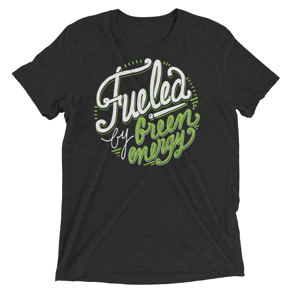 Vegan T-Shirt - Fueled by green energy - Emerald