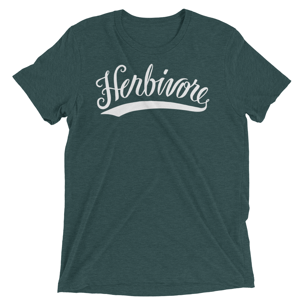 Vegan T-Shirt- Herbivore - Emerald