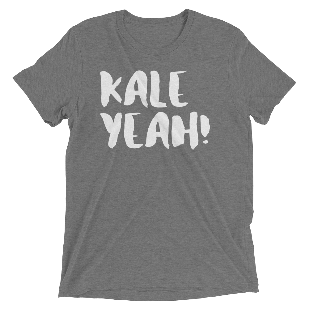 Vegan T-Shirt - Kale Yeah - Grey