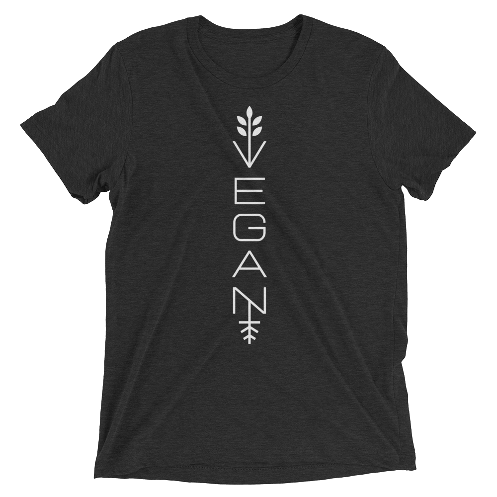 Vegan T-Shirt - Modern vegan - Charcoal Black