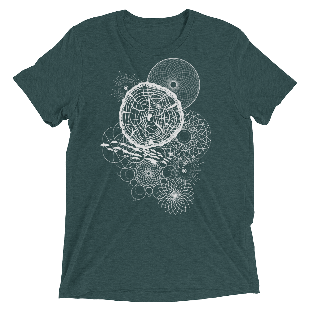 Sacred Geometry Shirt - Lynx - Emerald