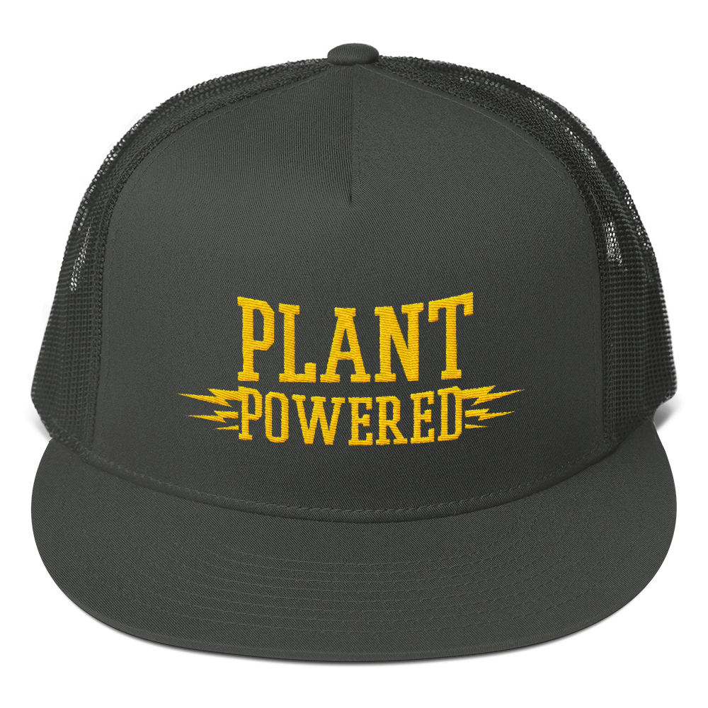 Vegan Trucker Hat - Plant Powered - Charcoal