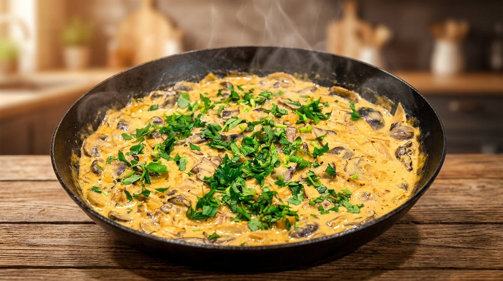 Vegan Mushroom Stroganoff
