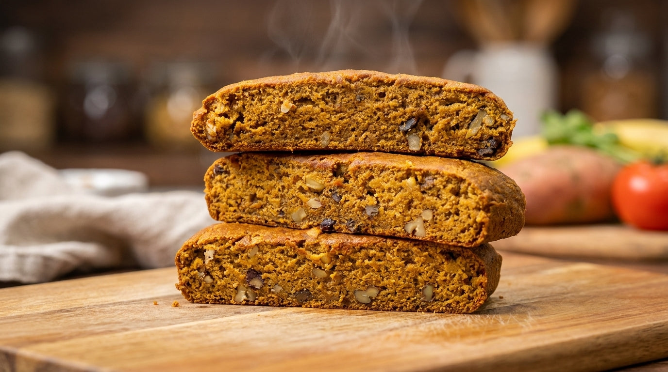 Vegan Sweet Potato Banana Bread