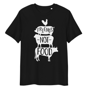 Vegan T-Shirt - Friends not Food - Black

