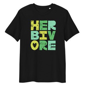 Vegan T-Shirt - Herbivore Heart - Black