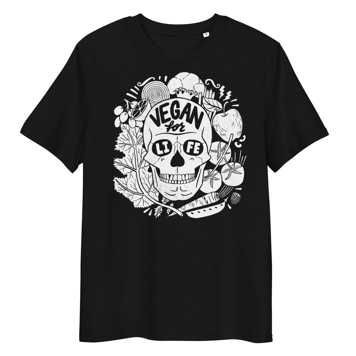 Vegan T-Shirt - Vegan for Life - Black
