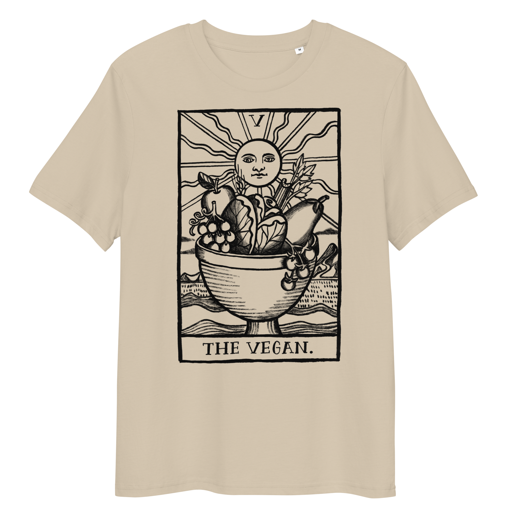 Vegan T-Shirt - Vegan Tarot - Desert Dust
