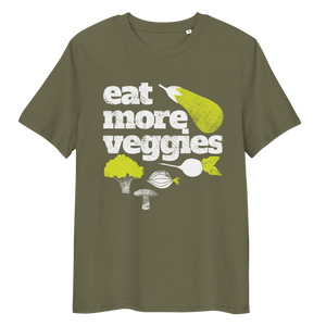 Vegan T-Shirt - Eat more Veggies - Khaki
