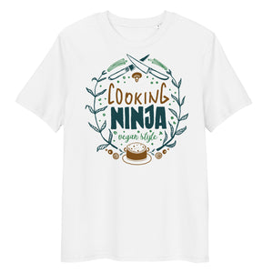 Vegan T-Shirt - Cooking Ninja - White
