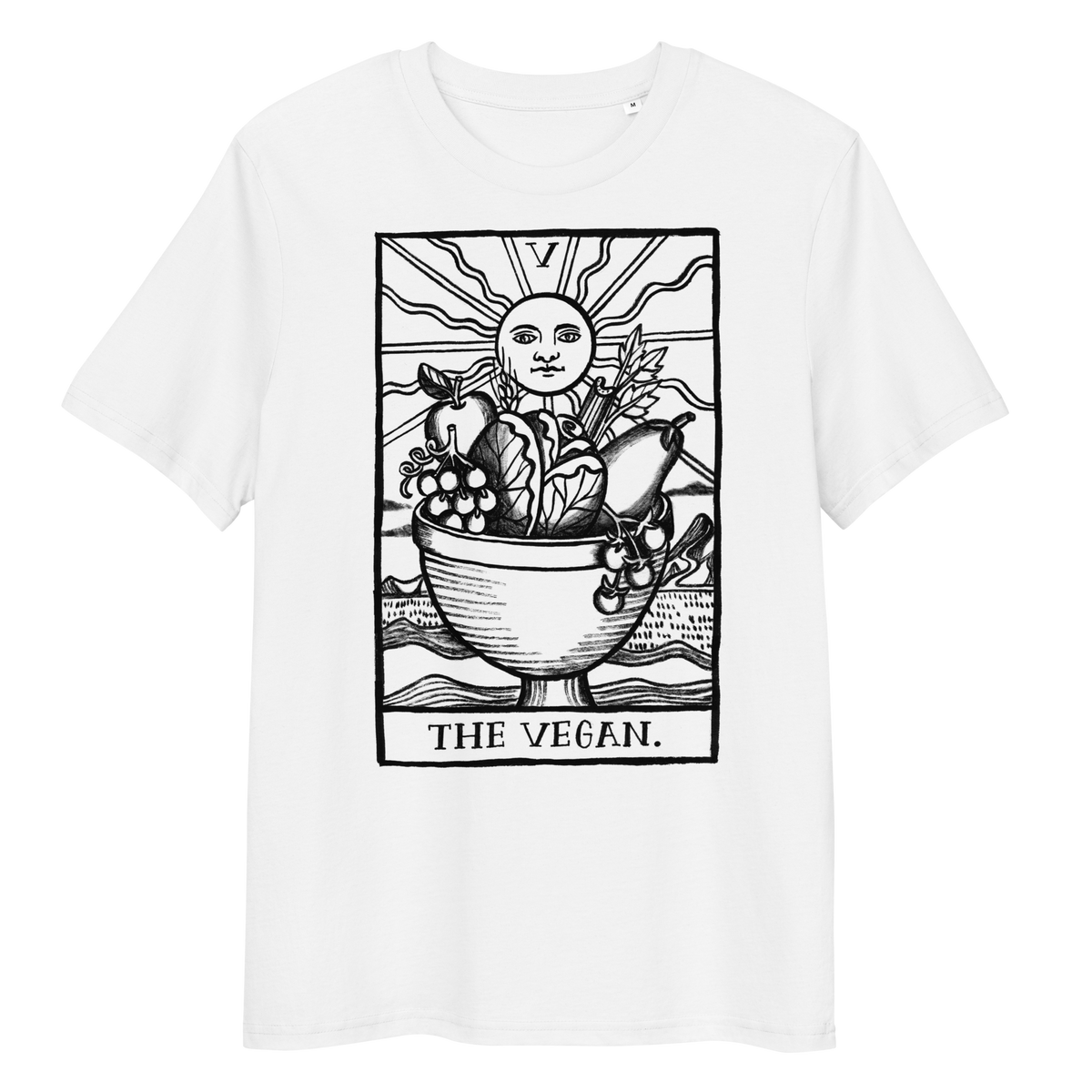 Vegan T-Shirt - Vegan Tarot - White
