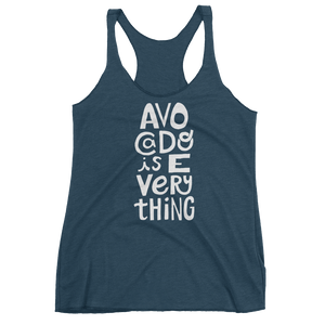 Vegan Tank Top - Avocado is Everything  - Indigo