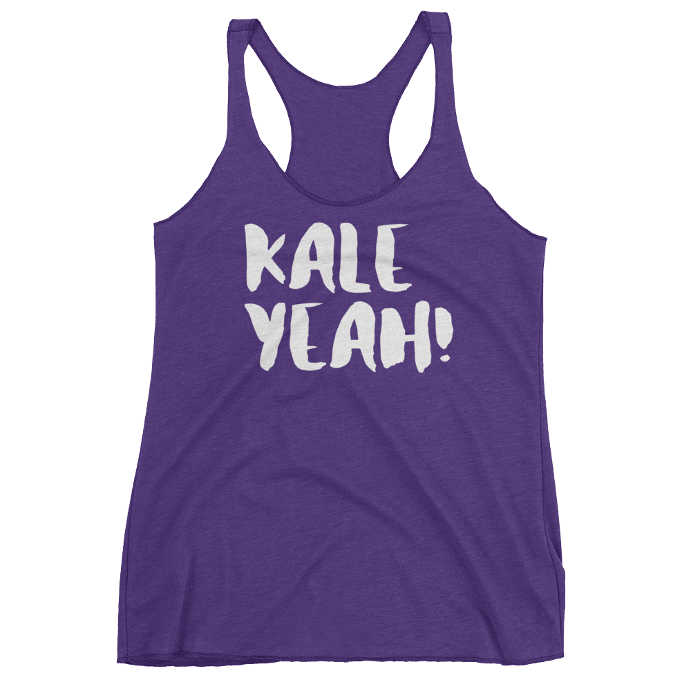 Vegan Tank Top - Kale Yeah - Purple Rush