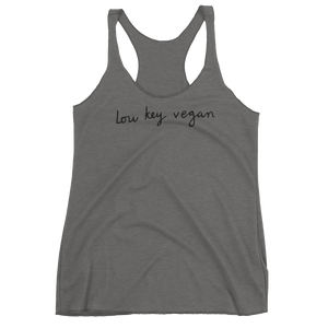 Vegan Tank Top - Low Key Vegan - Premium Heather