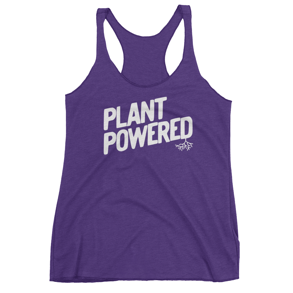 Vegan Tank Top - Plant Powered - Purple Rush