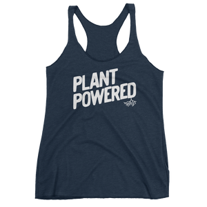 Vegan Tank Top - Plant Powered - Vintage Navy