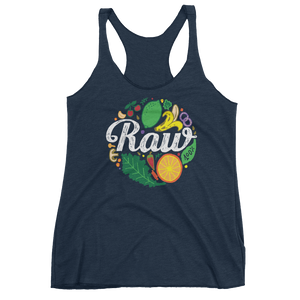 Vegan Tank Top - 100% Raw - Vintage Navy