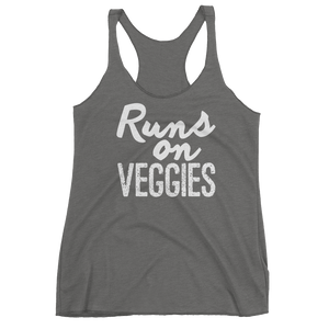 Vegan Tank Top - Runs on Veggies - Premium Heather