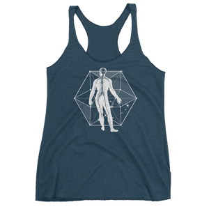 Sacred Geometry Tank Top - Vector Equilibrium - Indigo