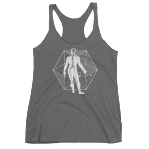 Sacred Geometry Tank Top - Vector Equilibrium - Premium Heather