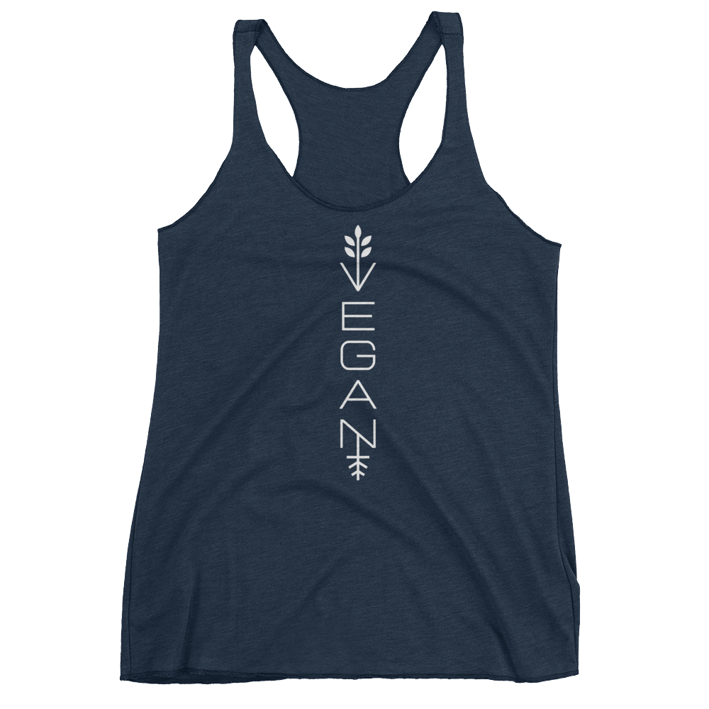 Vegan Tank Top - Modern Vegan - Vintage Navy