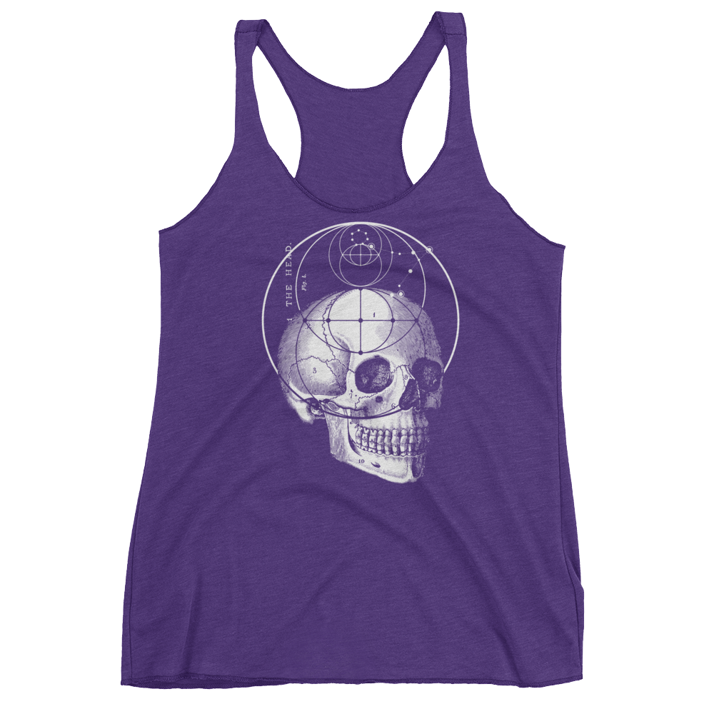 Sacred Geometry Tank Top - Vesica Piscis Eye - Purple Rush