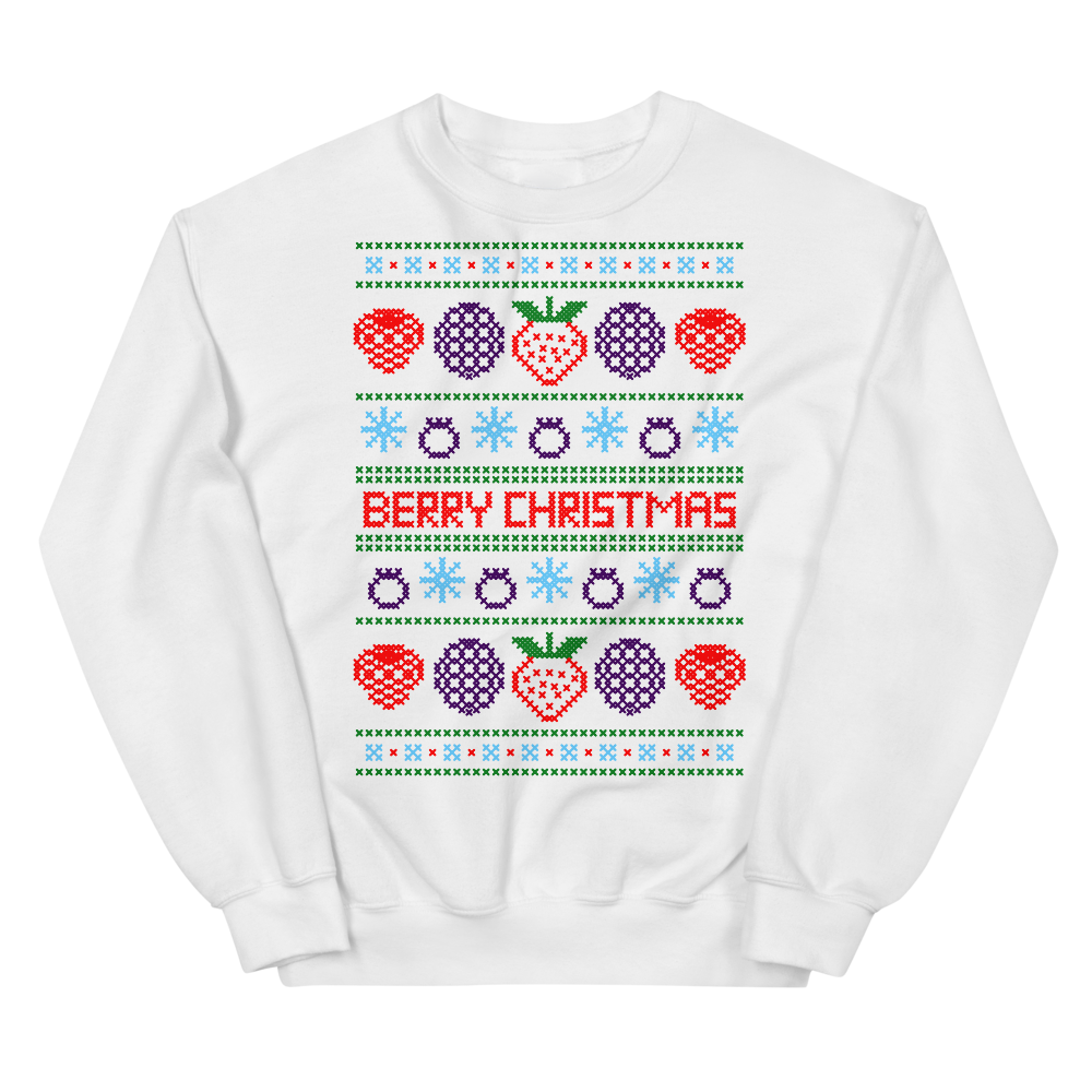 Vegan Ugly Christmas Sweater - White