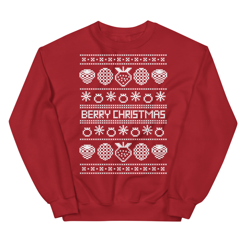 Ugly Christmas Vegan Sweater Berry Christmas by The Dharma Store