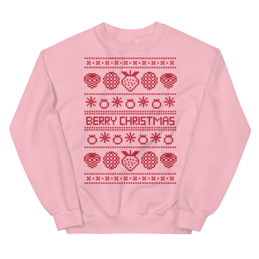 Vegan Ugly Christmas Sweater - Pink