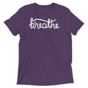 Vegan Yoga Shirt - Breathe - Purple