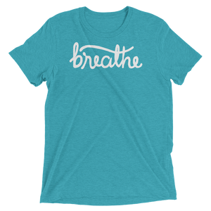 Vegan Yoga Shirt - Breathe - Teal