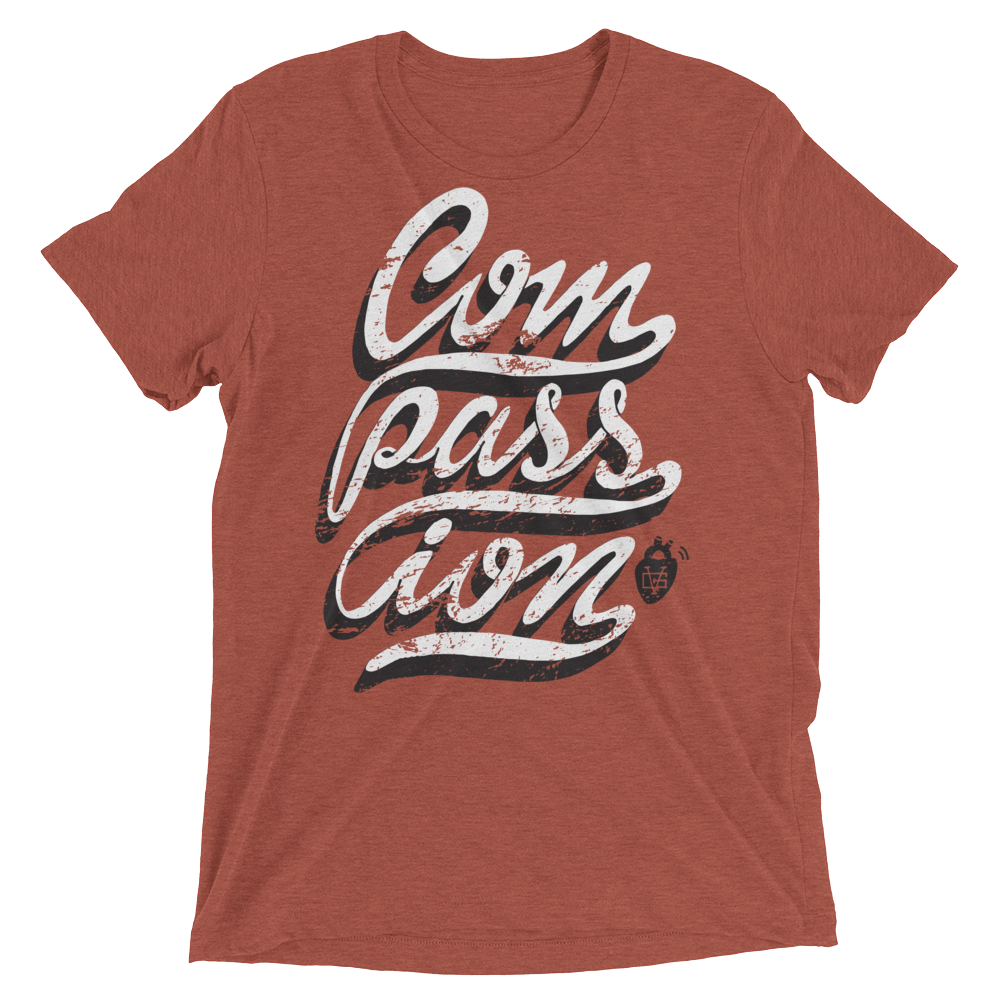 Vegan T-Shirt - Compassion Shirt - Clay