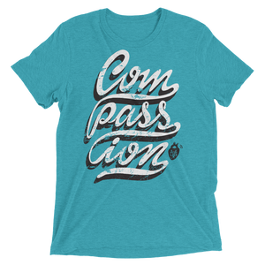 Vegan T-Shirt - Compassion Shirt - Teal