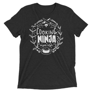 Vegan T-Shirt - Cooking Ninja - Charcoal Black
