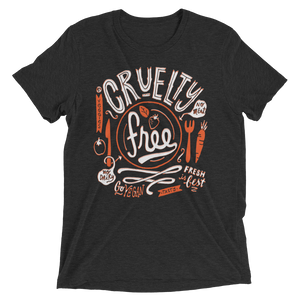 Vegan T-Shirt - Cruelty Free - Charcoal Black