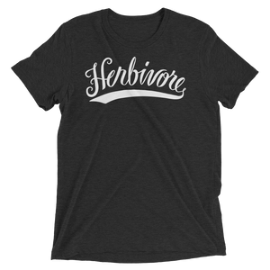 Vegan T-Shirt- Herbivore - Charcoal Black