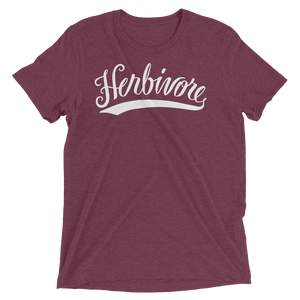 Vegan T-Shirt- Herbivore - Maroon