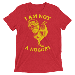 Vegan T-Shirt - I am not a nugget - Red