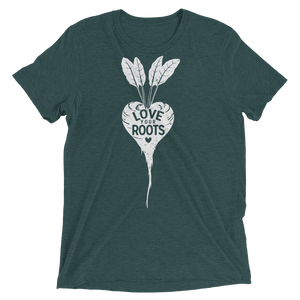 Vegan T-Shirt - Love Your Roots - Emerald