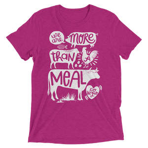 Vegan T-Shirt - More Than A Meal - Berry