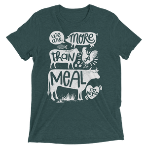 Vegan T-Shirt - More Than A Meal - Emerald