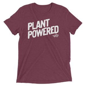 Vegan T-Shirt - Plant Powered Shirt - Maroon