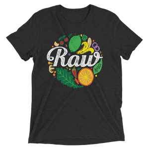 Vegan T-Shirt - 100% Raw Shirt - Charcoal Black