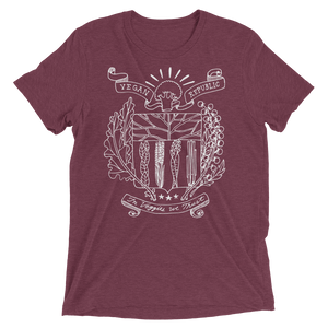Vegan T-Shirt - Vegan Republic - Maroon