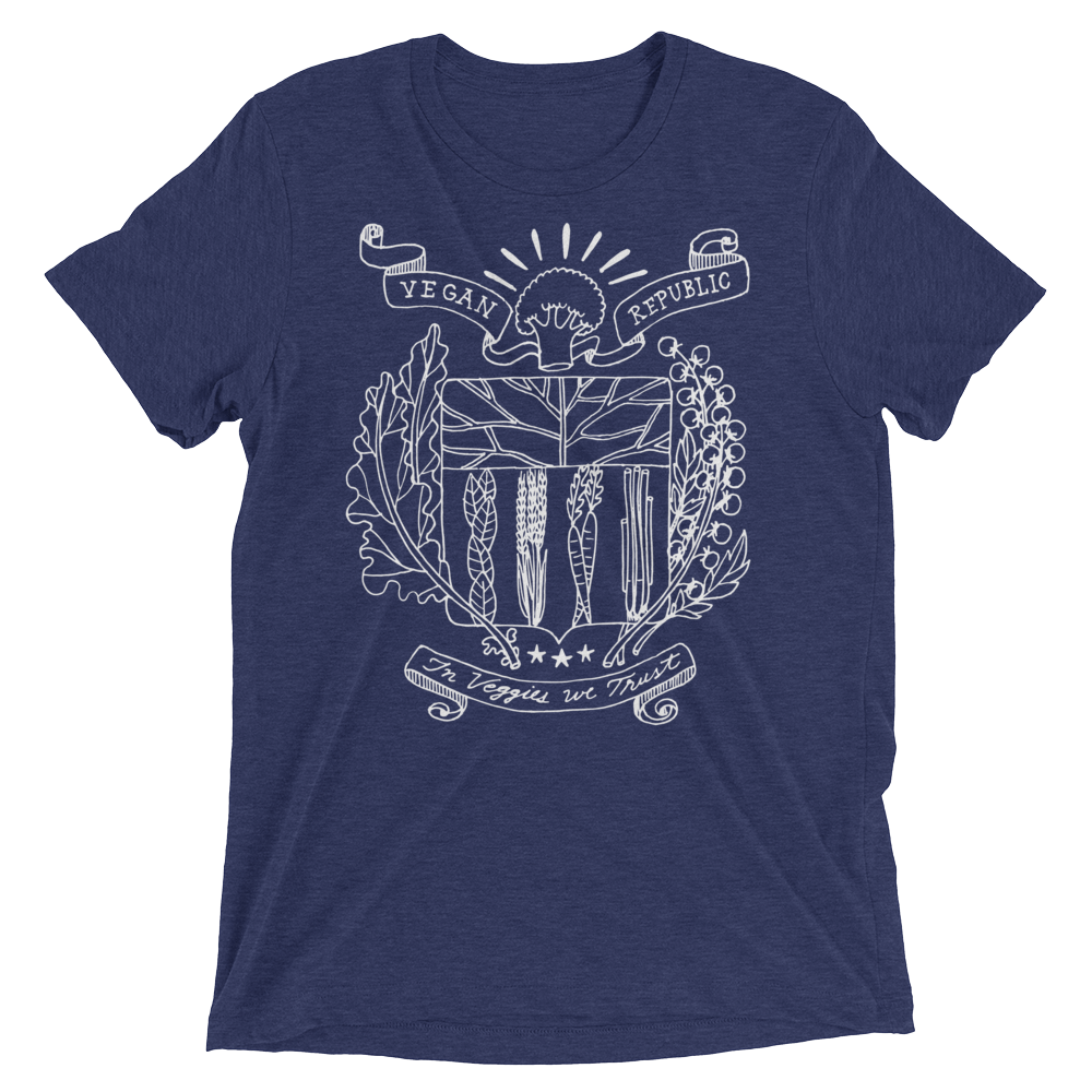 Vegan T-Shirt - Vegan Republic - Navy