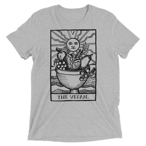 Vegan T-Shirt - Vegan Tarot - Athletic Grey