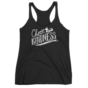 Vegan Tank Top - Choose Kindness - Vintage Black