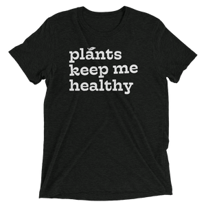 Vegan-T-Shirt-Plants-Keep-Me-Healthy-Charcoal-Black