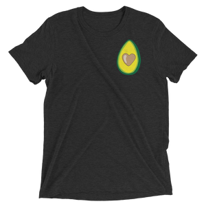 Vegan T-Shirt - Avocado Love - Charcoal Black