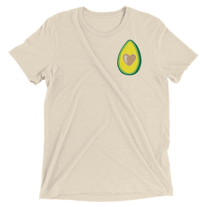 Vegan T-Shirt - Avocado Love - Oatmeal